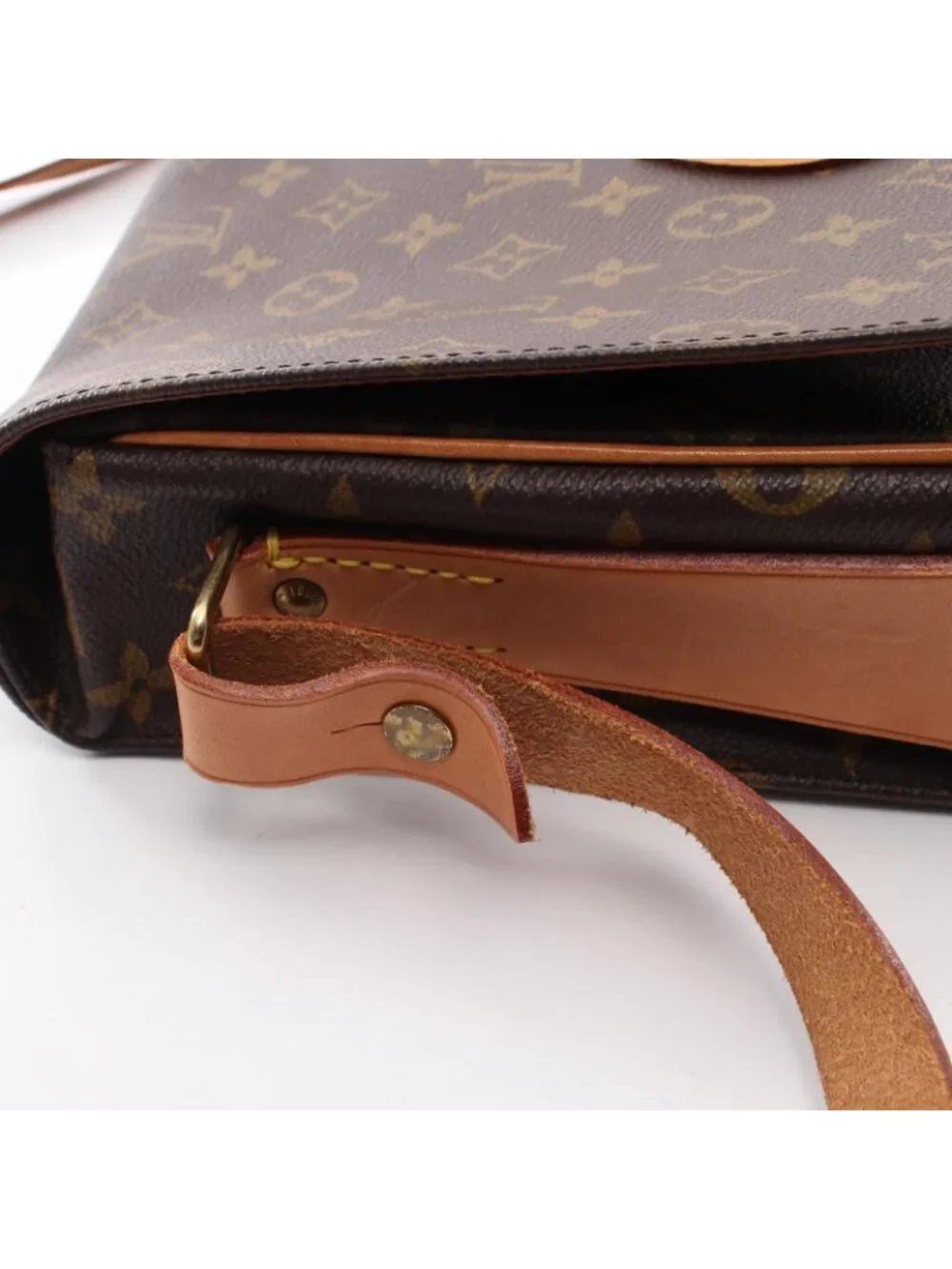 Louis Vuitton Shoulder Bag Cartouchiere GM Canvas Leather